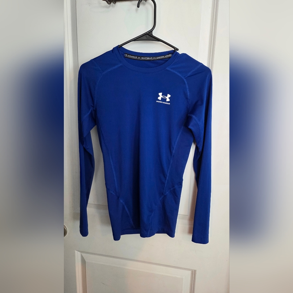 Under Armour HeatGear Blue Compression Shirt S